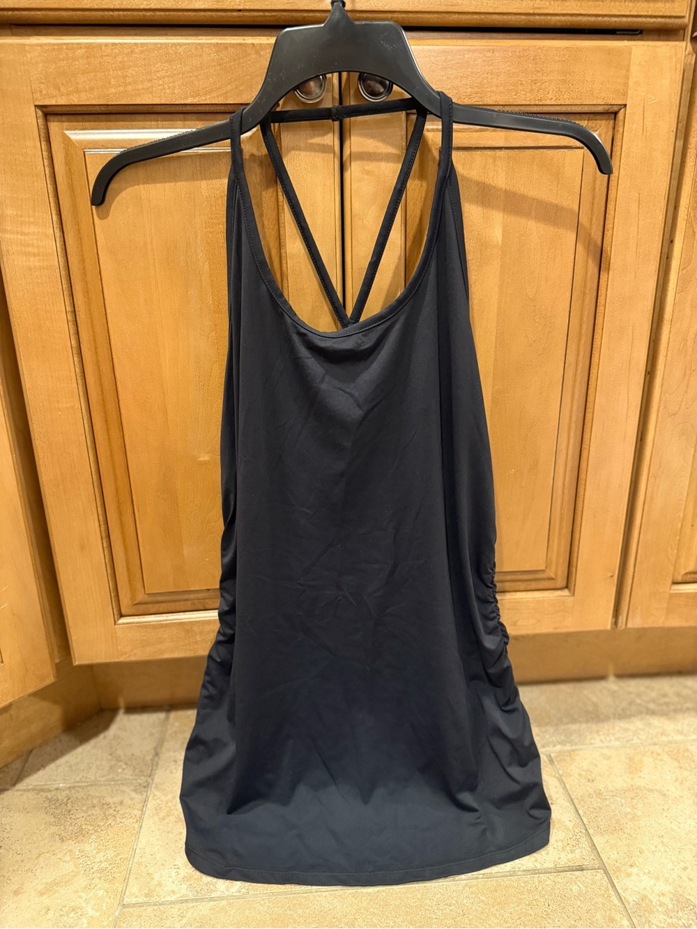 Threads 4 Thought Black Double-Strap Racerback Tank